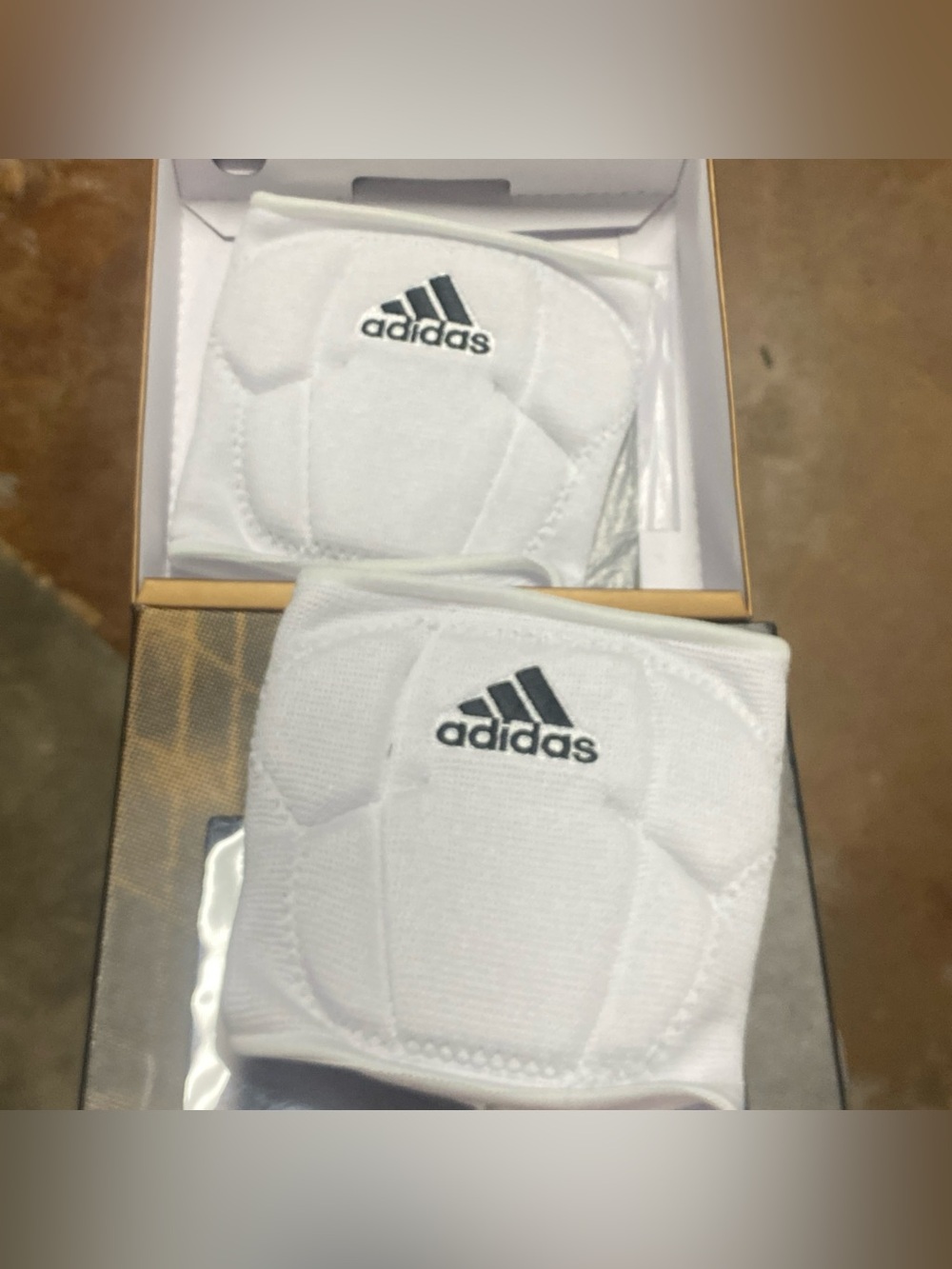 Adidas Volleyball Small 5 Inch Kneepads Minimalist Design White NWT